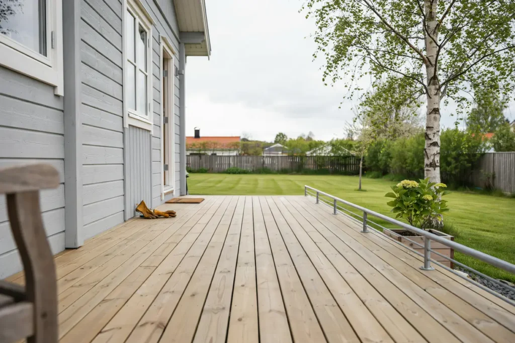 altanbyggnation med tryckimpregnerad trall i gottsunda uppsala