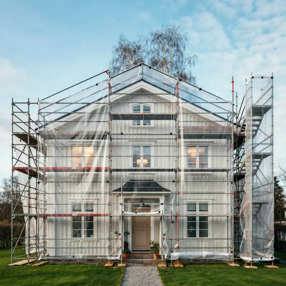hyra byggstallning montera vaderskydd uppsala